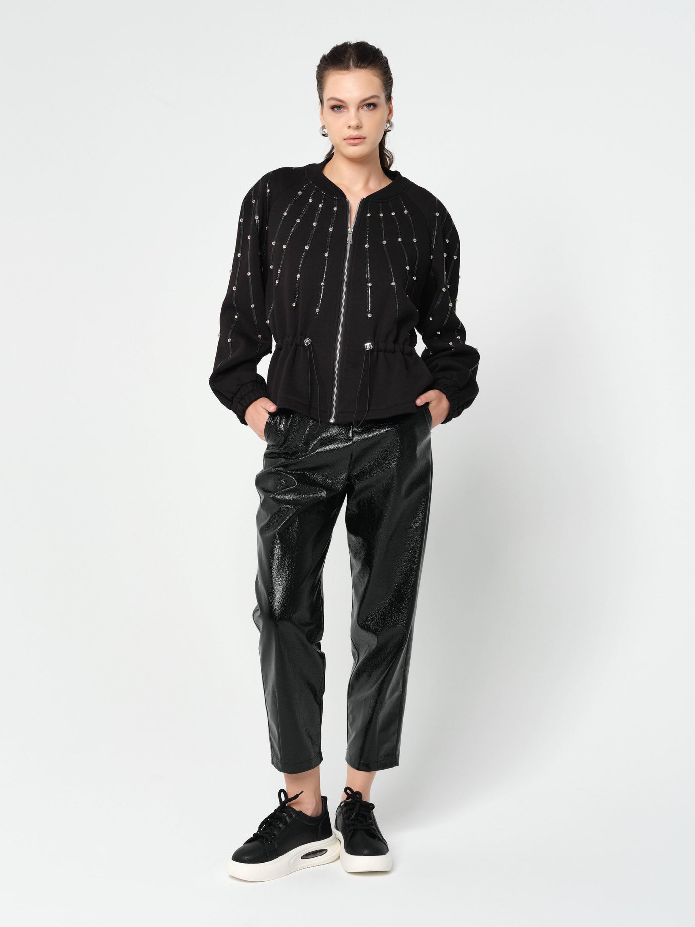 İNCİ ÇAKMALI CEKET