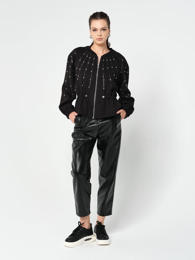 İNCİ ÇAKMALI CEKET